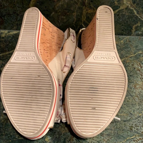 Coach summer wedge with plaid detail - Picture 5 of 6